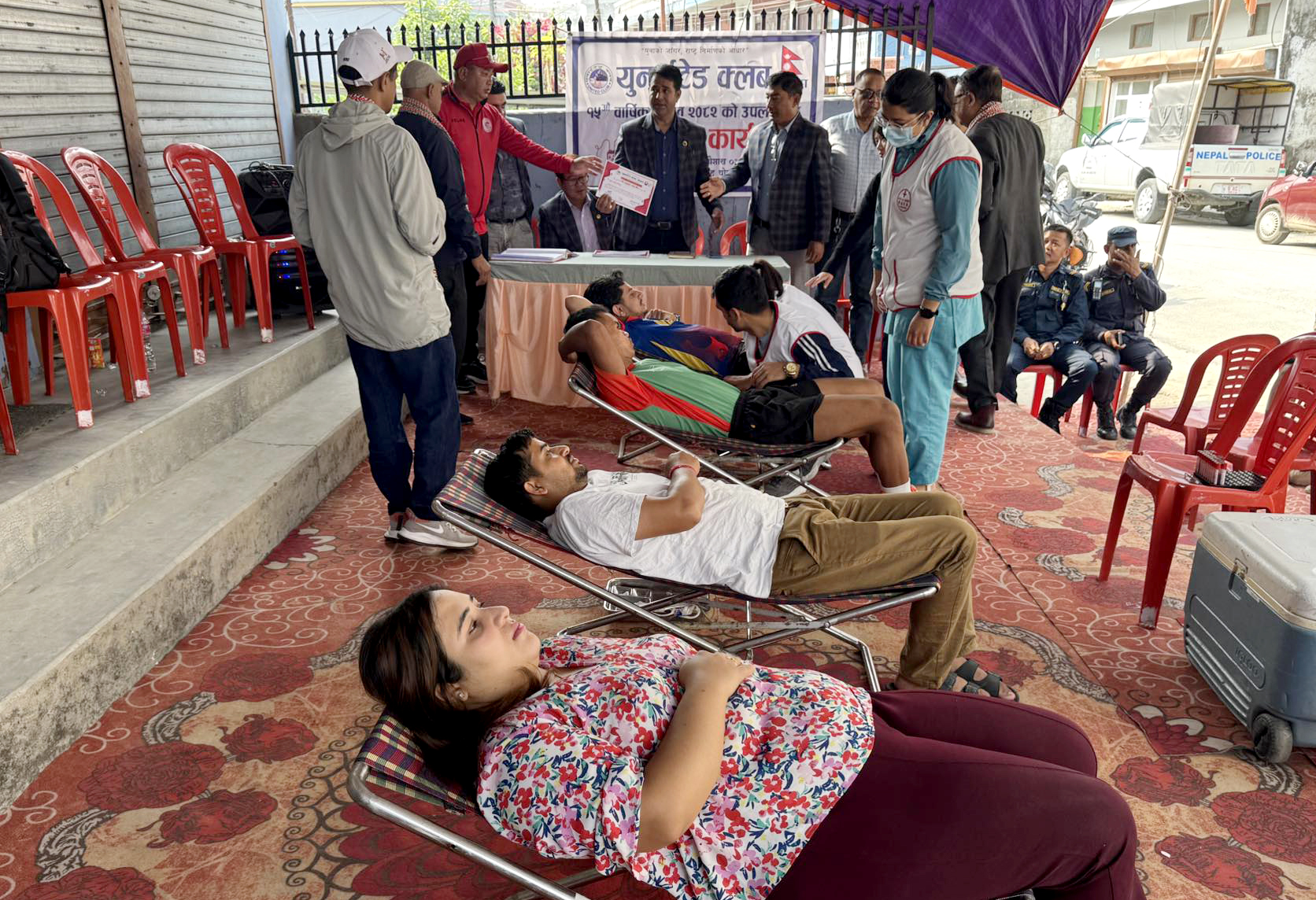 युनाईटेडको रक्तदानमा ४६ युनिट रगत संकलन
