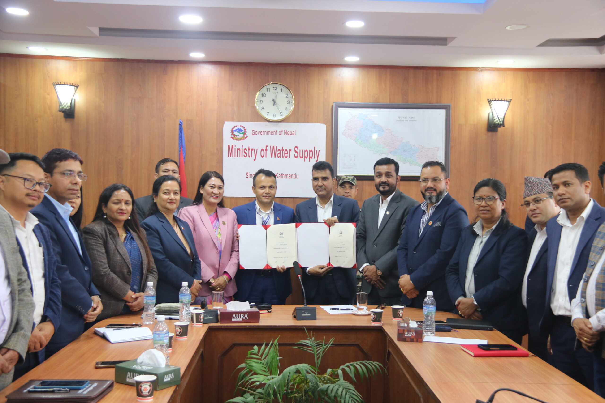 खानेपानी मन्त्रालय र कर्णाली प्रदेश जलस्रोत मन्त्रालयबीच सम्झौता