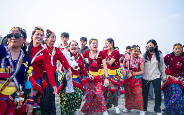 किराँत समुदायले उँभौली पर्व मनाउँदै