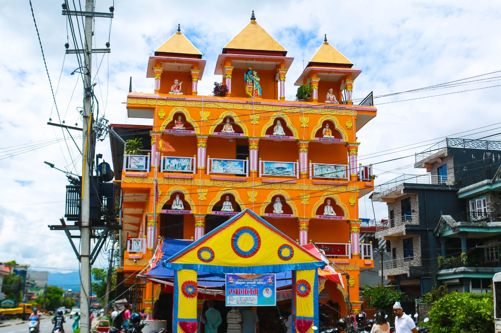 कृष्ण प्रणामी मन्दिर पोखरा रत्नचोकमा एक महिने श्रीमदवीतक चर्चा एवं श्रीकृष्ण कथा प्रवचन हुने