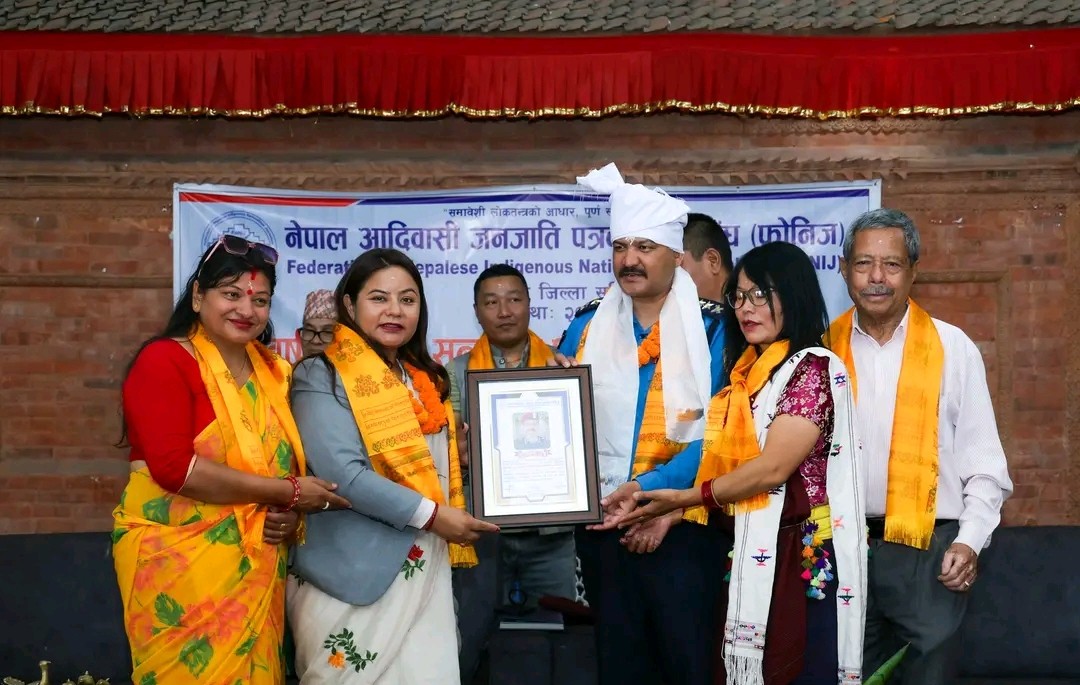 शुभकामना आदानप्रदान कार्यक्रममा फोनिज कास्कीले गर्‍यो  प्रहरी प्रमुख कार्कीलाई सम्मान