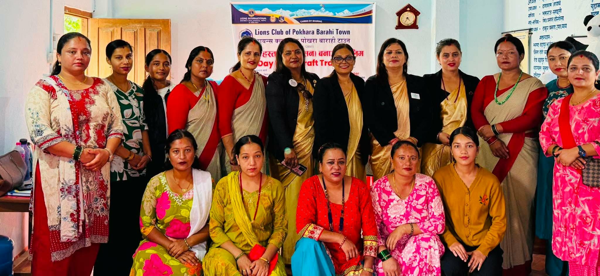 लायन्स क्लब अफ पोखरा बाराही टाउनको ३ दिने हस्तकला तालिम शुभारम्भ